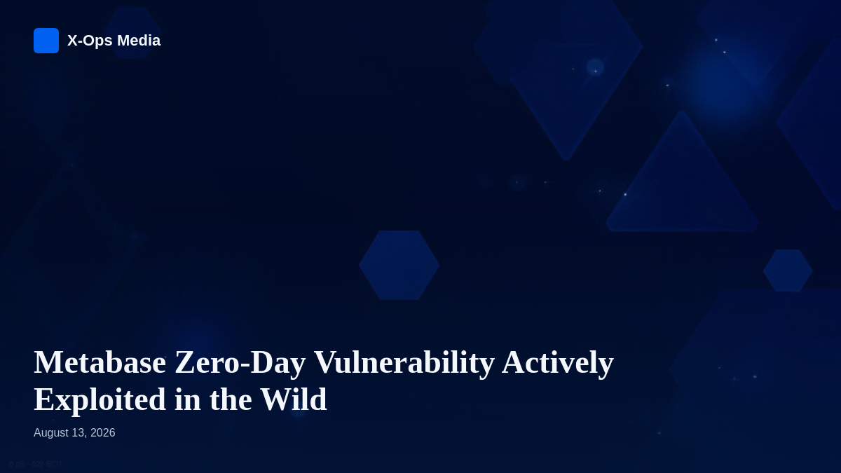 Vulnerabilidad zero-day en Metabase es explotada activamente